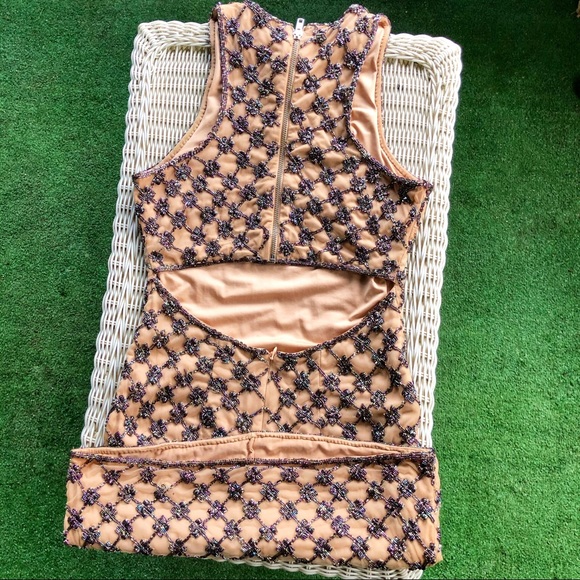 NBD Sexy Summer Bodycon beaded mini dress S MUST GO BEFORE SEPTEMBER - Picture 4 of 8